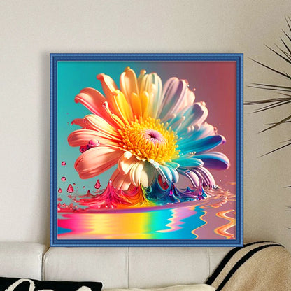 Colorful Flowers - 11CT Stamped Cross Stitch 40*40CM