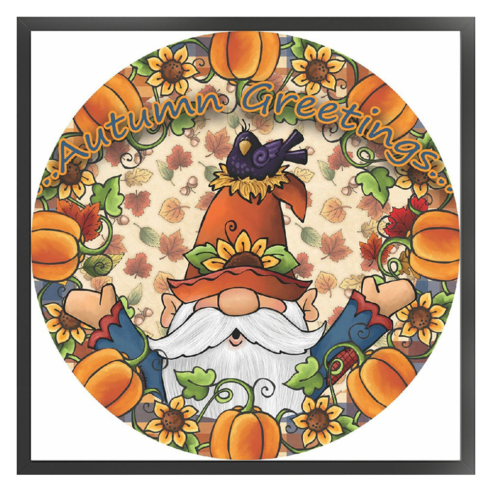 Goblin Thanksgiving - 11CT Stamped Cross Stitch 40*40CM