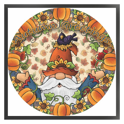 Goblin Thanksgiving - 11CT Stamped Cross Stitch 40*40CM