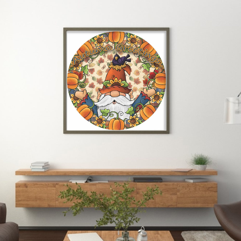 Goblin Thanksgiving - 11CT Stamped Cross Stitch 40*40CM