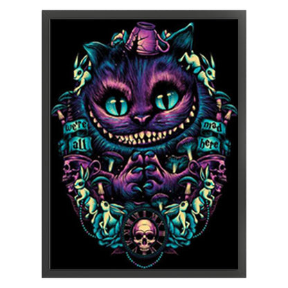 Alice In Wonderland Cheshire Cat - 11CT Stamped Cross Stitch 40*55CM