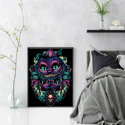 Alice In Wonderland Cheshire Cat - 11CT Stamped Cross Stitch 40*55CM