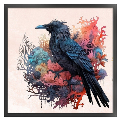 Crow - 11CT Stamped Cross Stitch 60*60CM