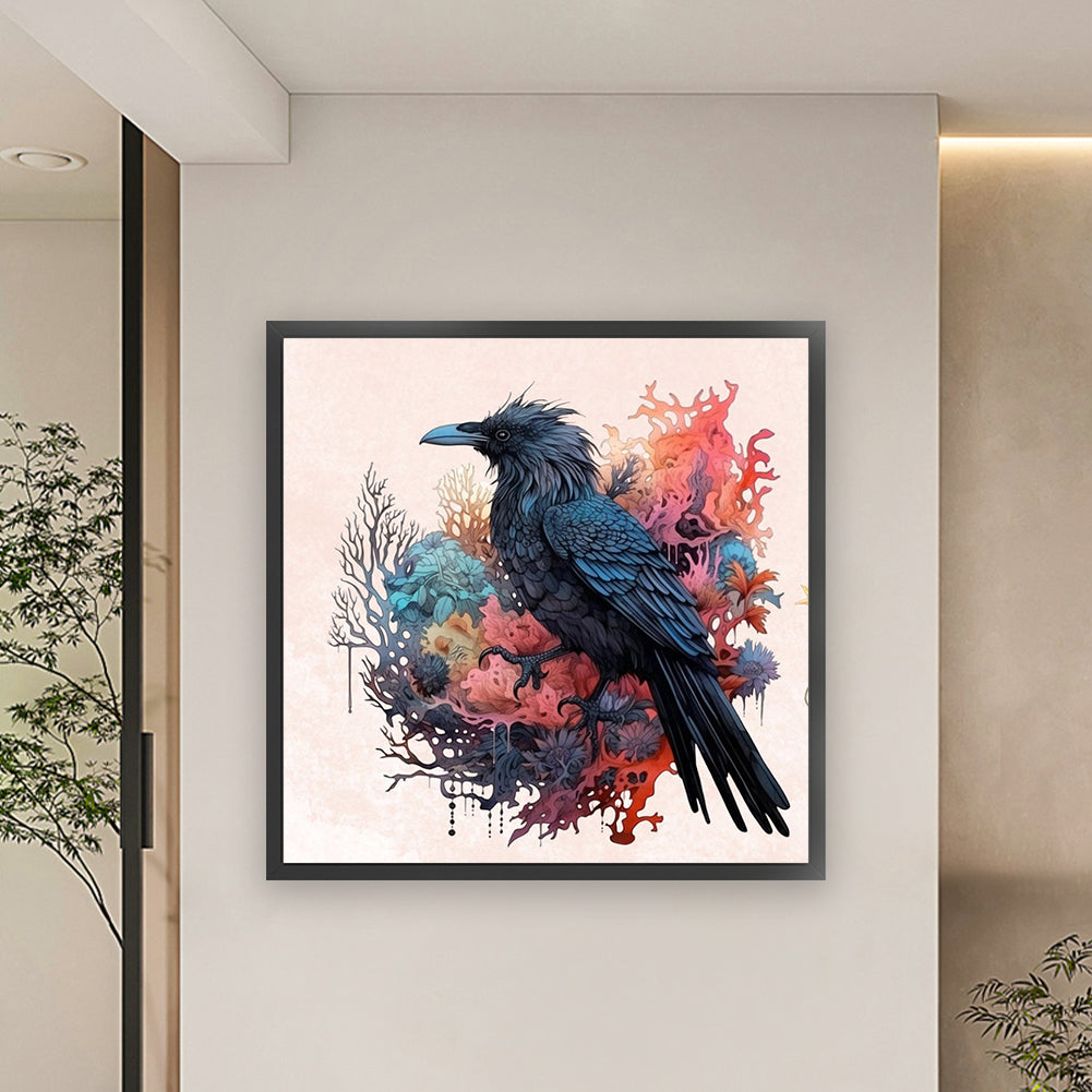 Crow - 11CT Stamped Cross Stitch 60*60CM