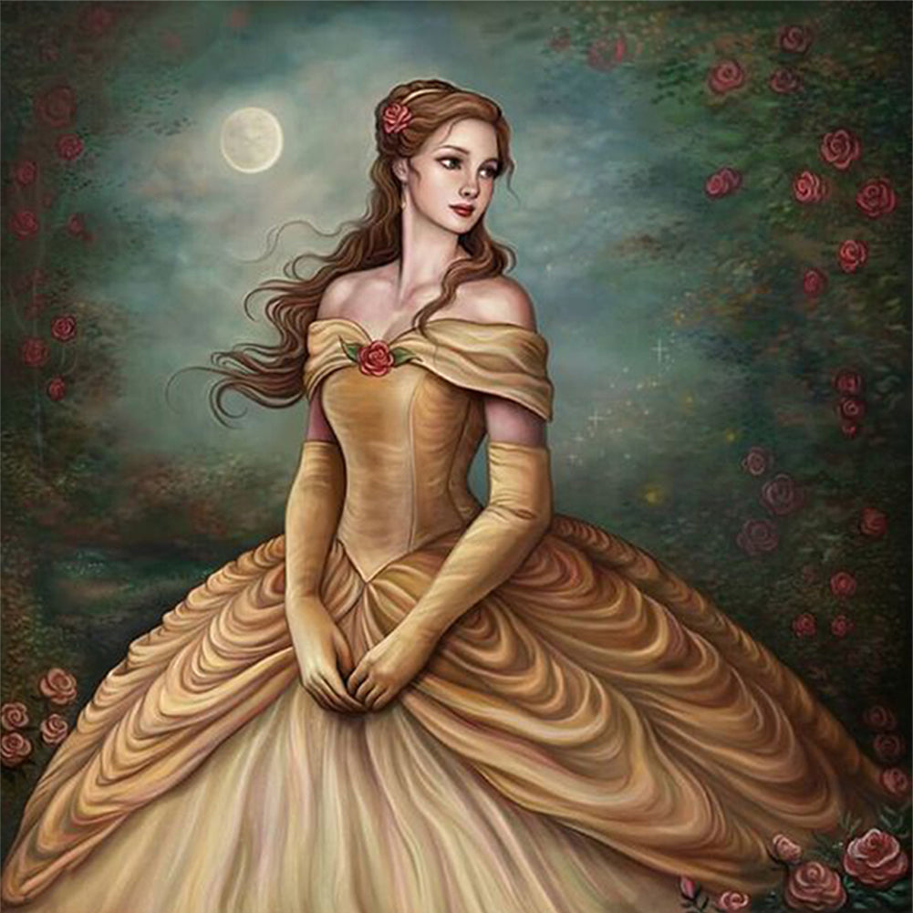 Princess Belle - 11CT Stamped Cross Stitch 40*40CM