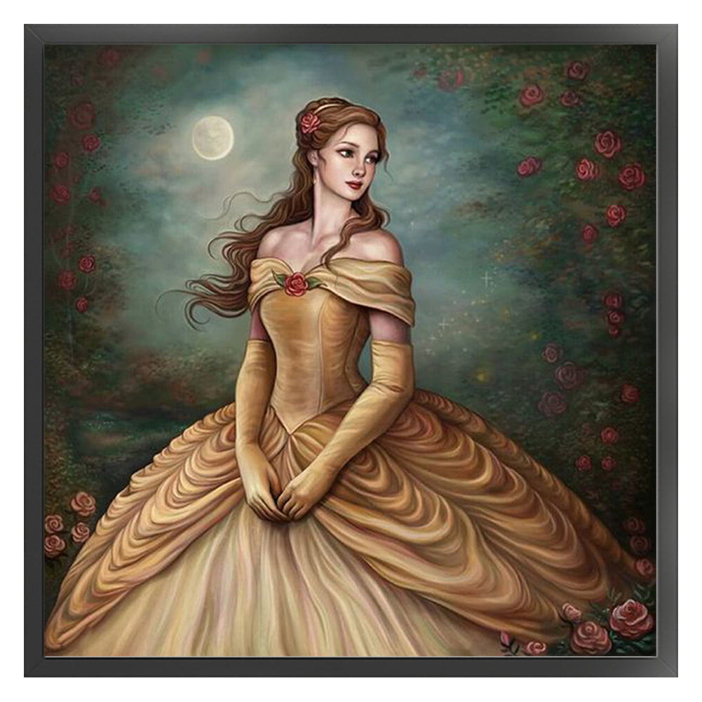 Princess Belle - 11CT Stamped Cross Stitch 40*40CM