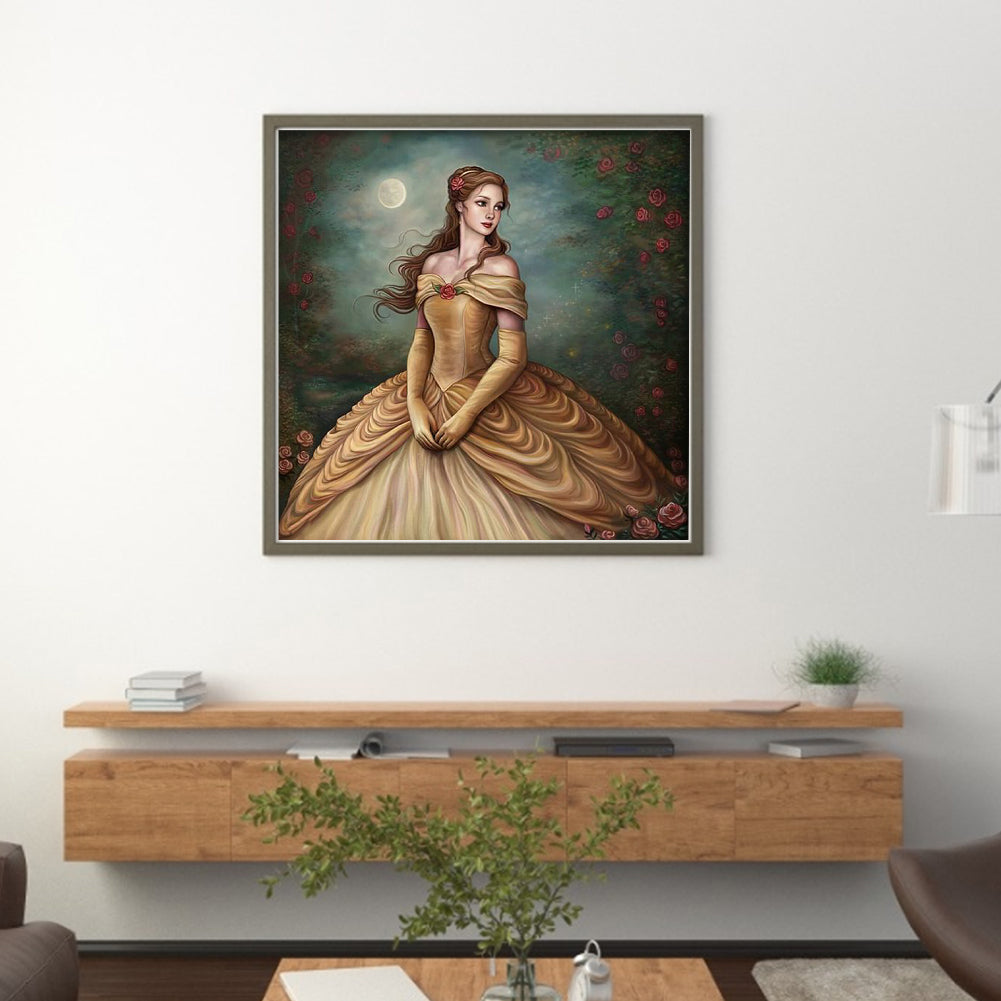 Princess Belle - 11CT Stamped Cross Stitch 40*40CM