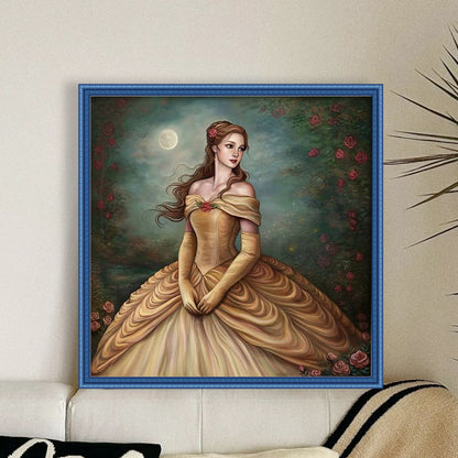 Princess Belle - 11CT Stamped Cross Stitch 40*40CM