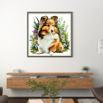 German Shepherd - 11CT Stamped Cross Stitch 40*40CM