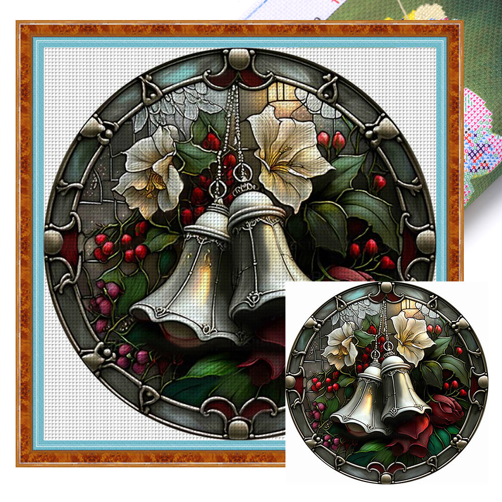 Christmas Bells - 11CT Stamped Cross Stitch 40*40CM