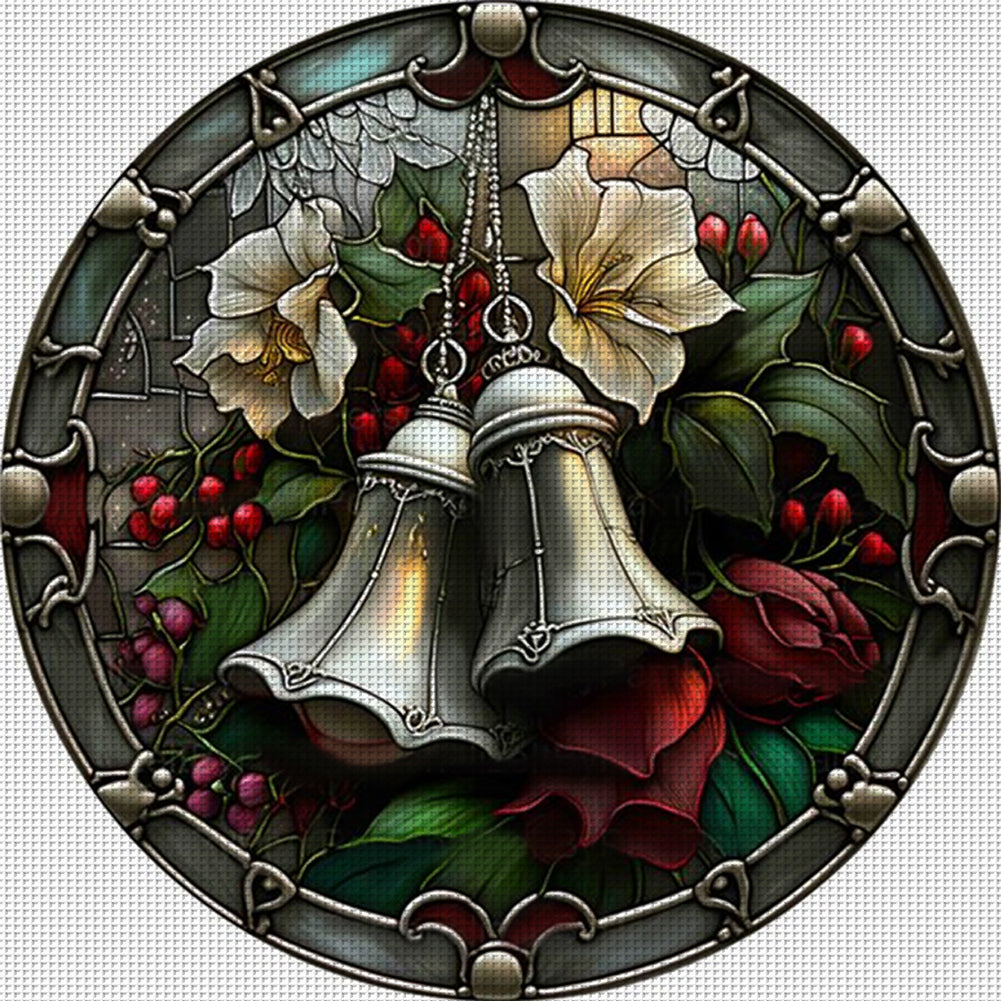 Christmas Bells - 11CT Stamped Cross Stitch 40*40CM