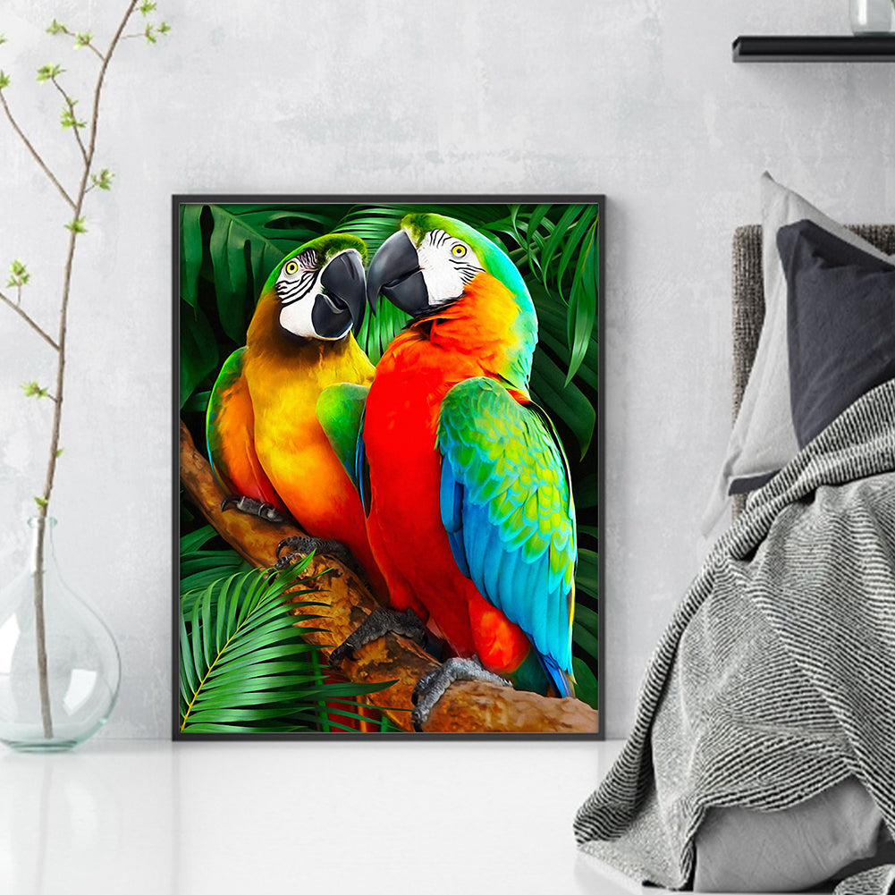 Parrot - 11CT Stamped Cross Stitch 40*50CM