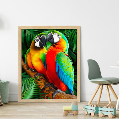 Parrot - 11CT Stamped Cross Stitch 40*50CM