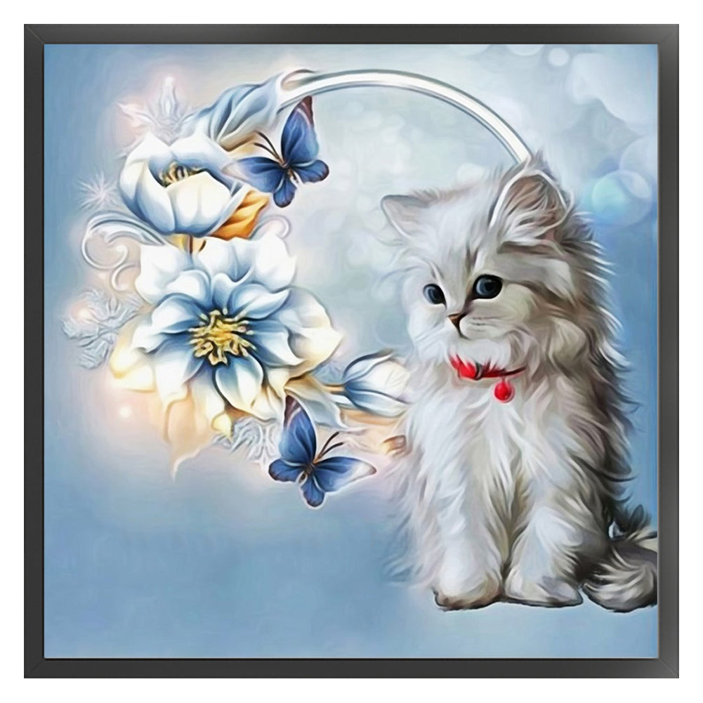 Fantasy Cat - 11CT Stamped Cross Stitch 40*40CM