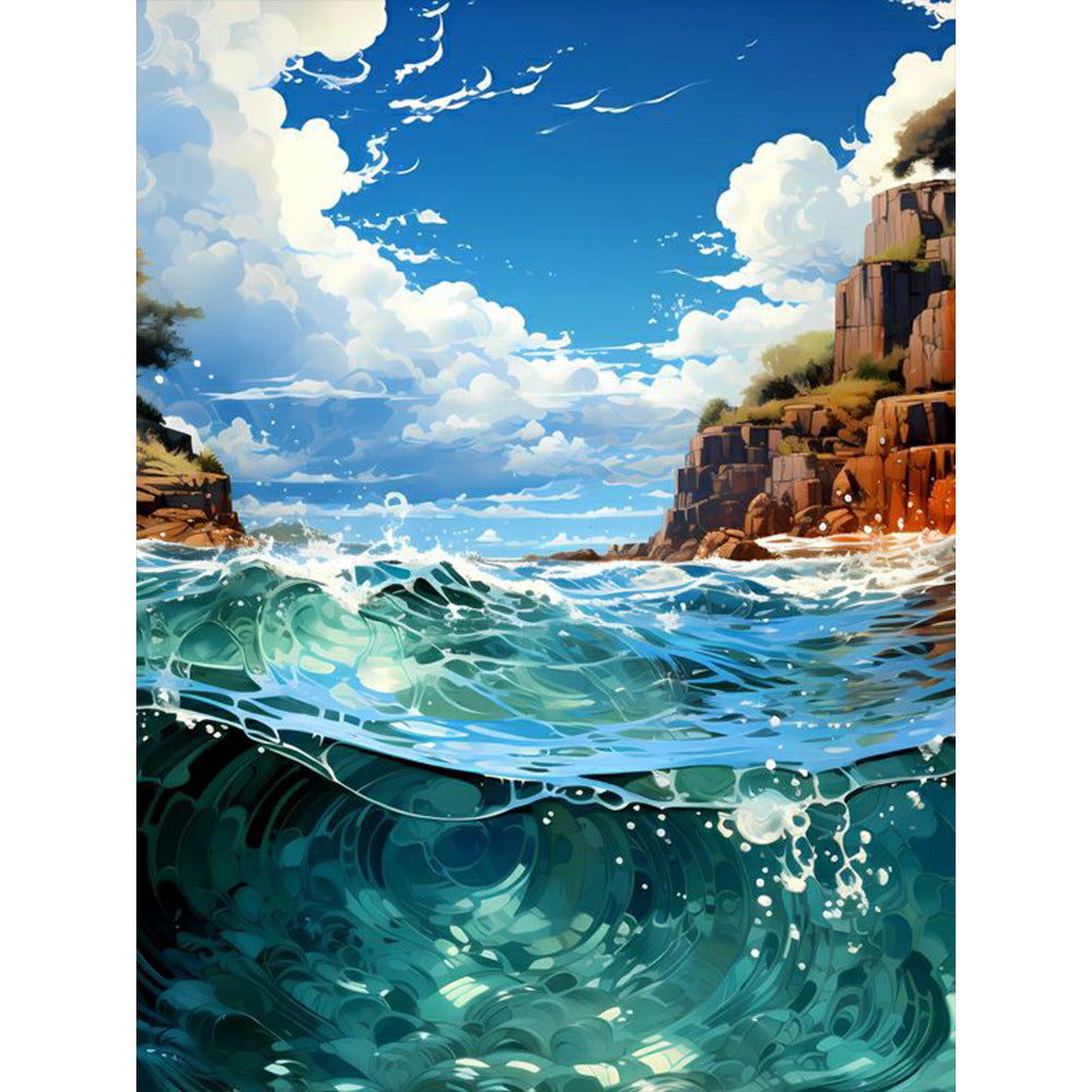 Cool In Summer - Full Round Drill Diamond Painting 30*40CM