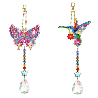 Suncatcher Diamond Drawing Hanging Ornament Kit (Butterfly Hummingbird)