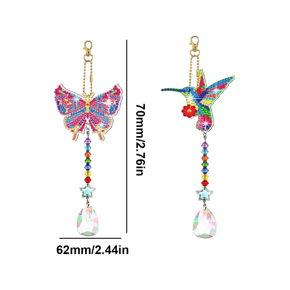 Suncatcher Diamond Drawing Hanging Ornament Kit (Butterfly Hummingbird)