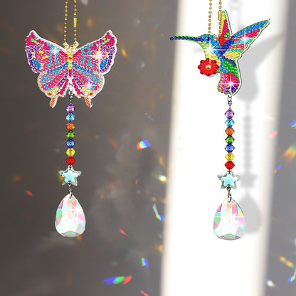 Suncatcher Diamond Drawing Hanging Ornament Kit (Butterfly Hummingbird)