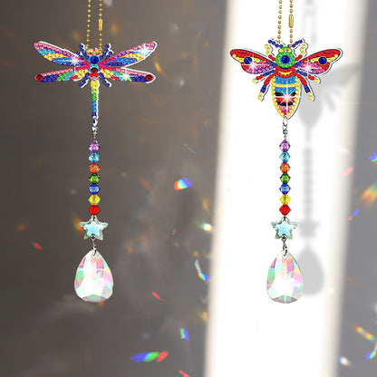 Suncatcher Diamond Drawing Hanging Ornament Kit (Dragonfly Bee)