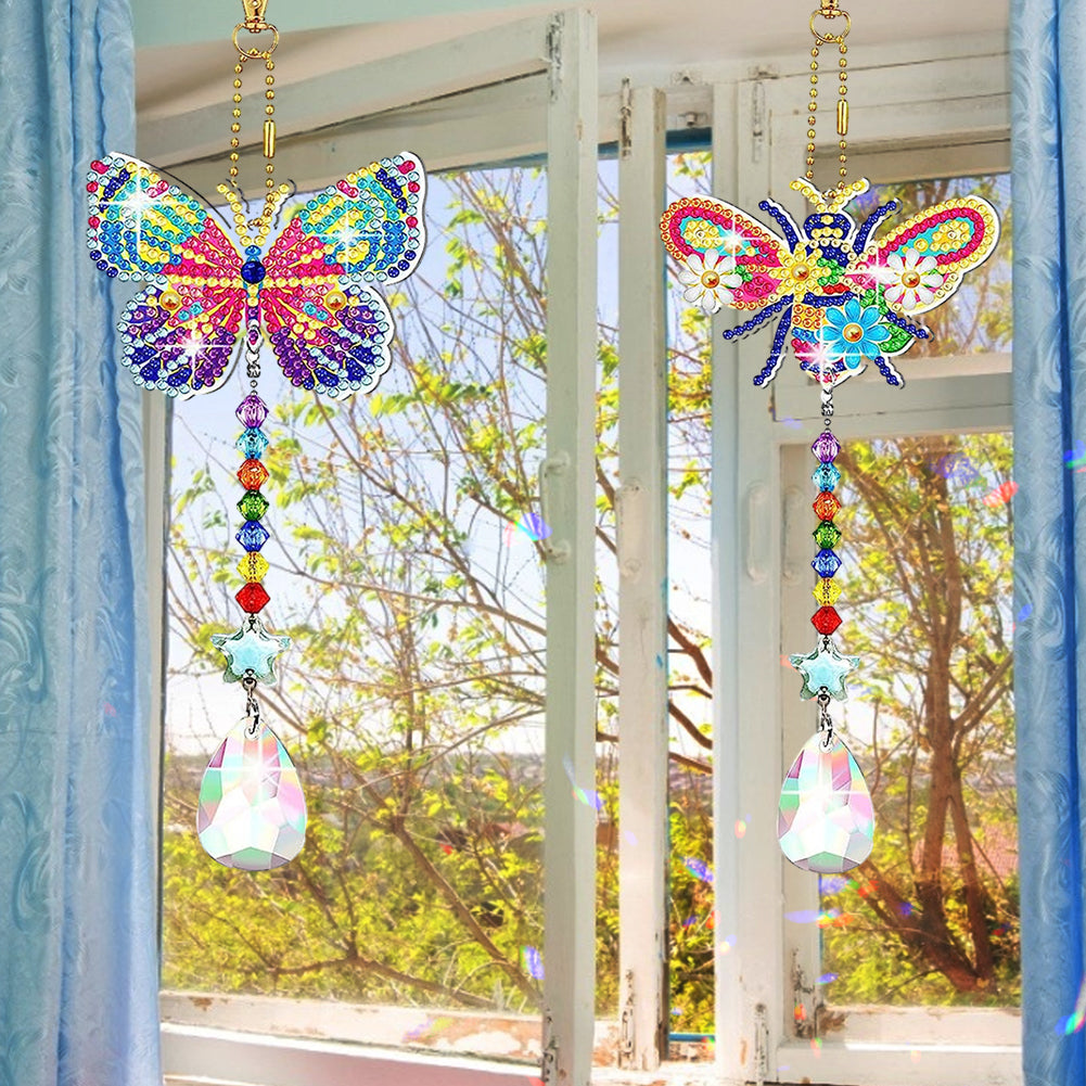 Suncatcher Diamond Drawing Hanging Ornament Kit (Butterfly Bee)