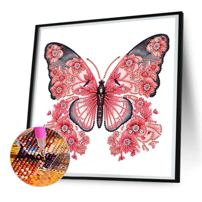 Garden Butterfly - Special Shaped Drill Diamond Painting 30*30CM