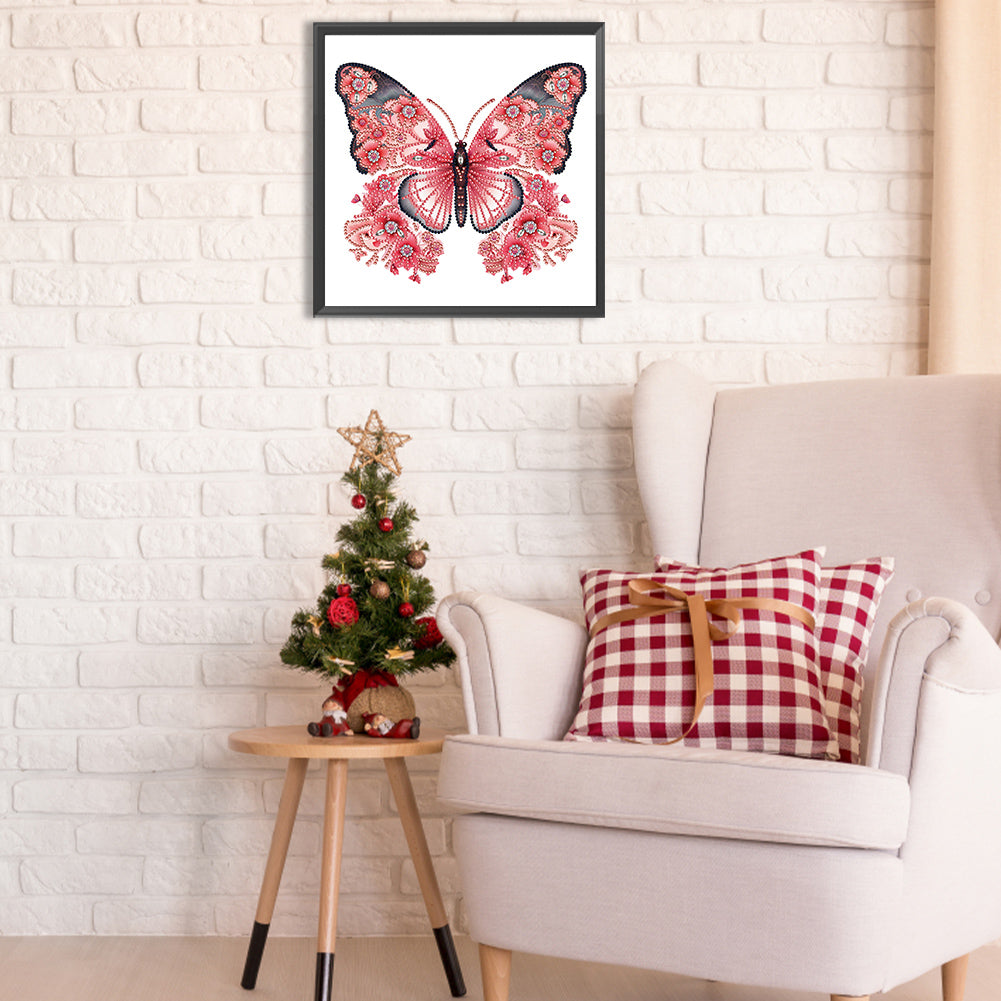 Garden Butterfly - Special Shaped Drill Diamond Painting 30*30CM