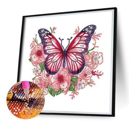 Garden Butterfly - Special Shaped Drill Diamond Painting 30*30CM