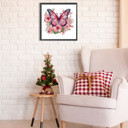 Garden Butterfly - Special Shaped Drill Diamond Painting 30*30CM