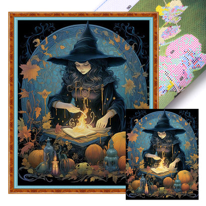 Witch - 11CT Stamped Cross Stitch 40*50CM