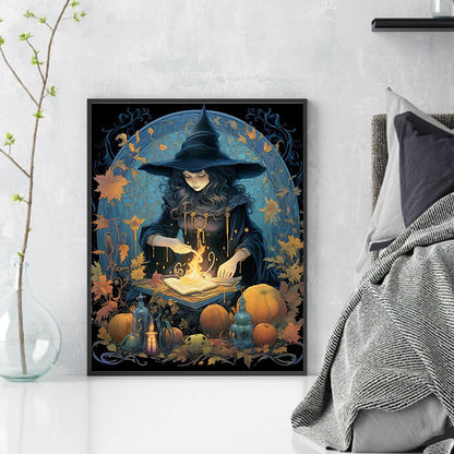 Witch - 11CT Stamped Cross Stitch 40*50CM