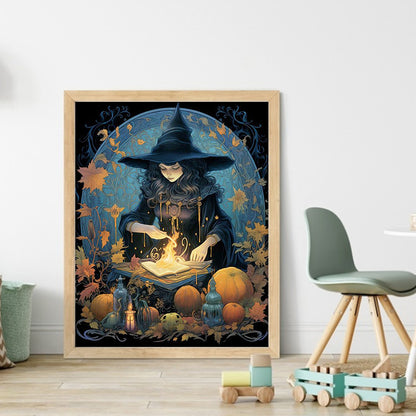 Witch - 11CT Stamped Cross Stitch 40*50CM