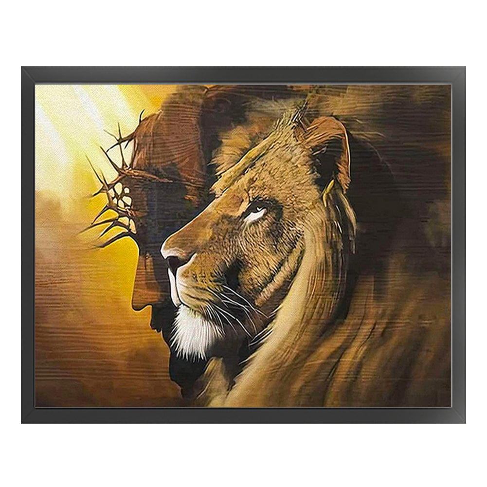 Lion - 11CT Stamped Cross Stitch 50*40CM