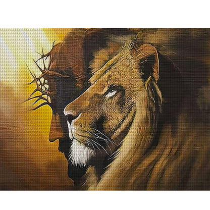 Lion - 11CT Stamped Cross Stitch 50*40CM