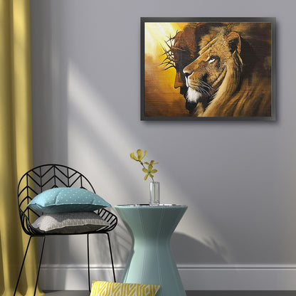 Lion - 11CT Stamped Cross Stitch 50*40CM