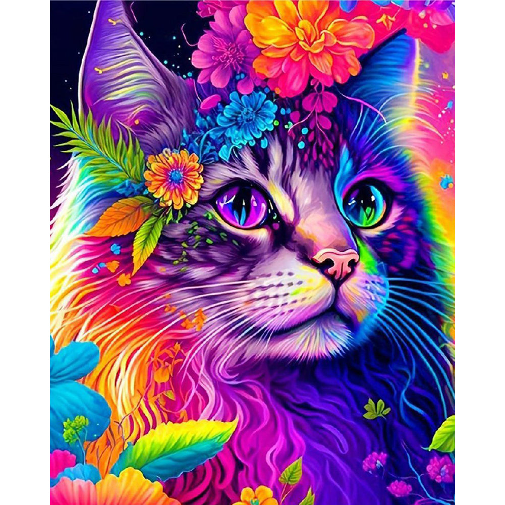 Colorful Cats - 11CT Stamped Cross Stitch 40*50CM