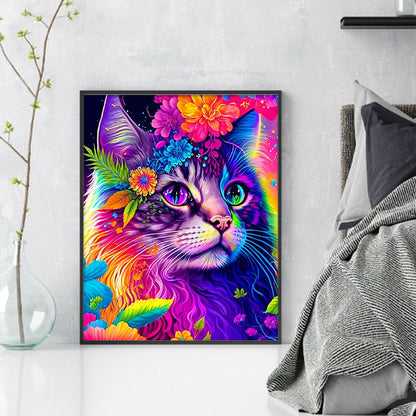 Colorful Cats - 11CT Stamped Cross Stitch 40*50CM