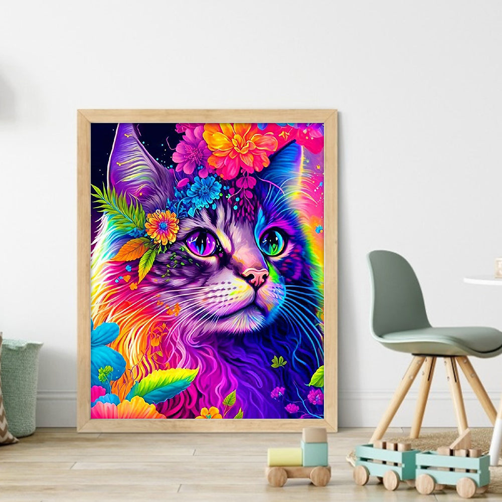 Colorful Cats - 11CT Stamped Cross Stitch 40*50CM