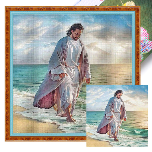 Priest - 11CT Stamped Cross Stitch 40*40CM