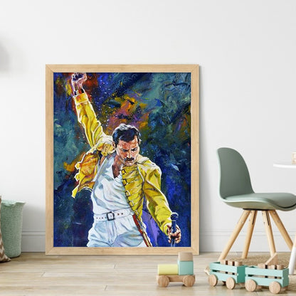 Freddie Mercury - 11CT Stamped Cross Stitch 40*50CM