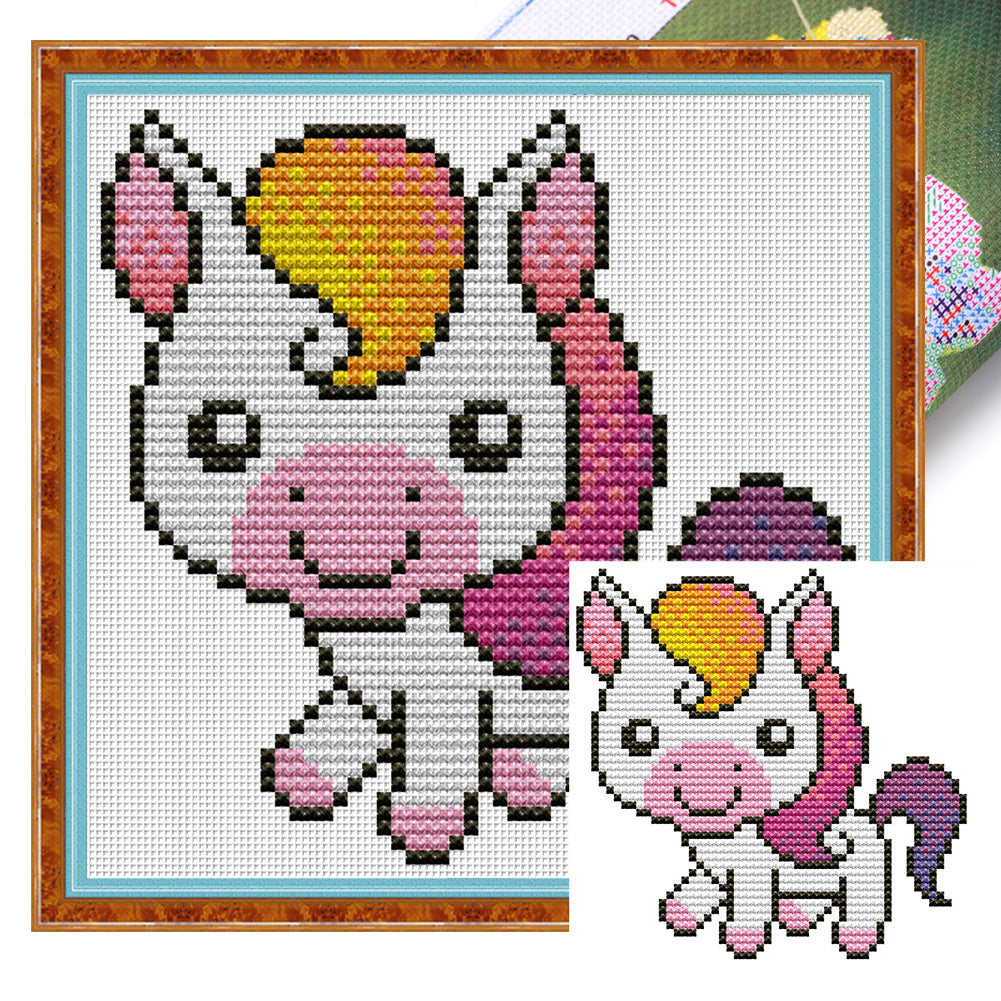 Foal - 11CT Stamped Cross Stitch 18*18CM(Joy Sunday)