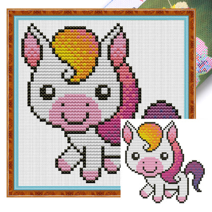 Foal - 11CT Stamped Cross Stitch 18*18CM(Joy Sunday)