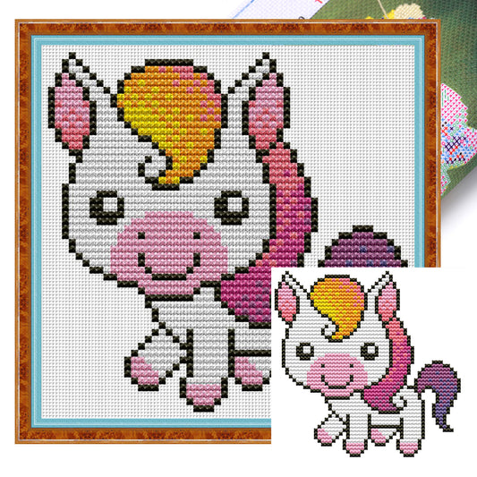 Foal - 11CT Stamped Cross Stitch 18*18CM(Joy Sunday)