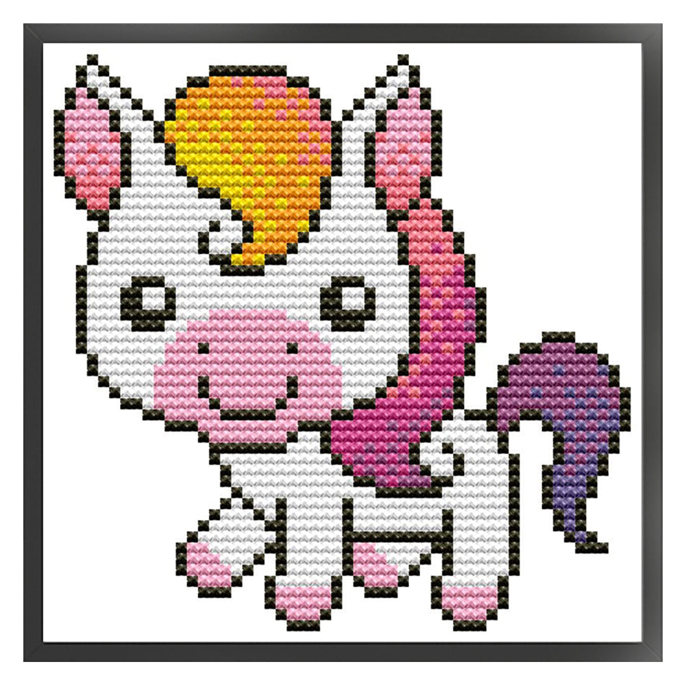 Foal - 11CT Stamped Cross Stitch 18*18CM(Joy Sunday)