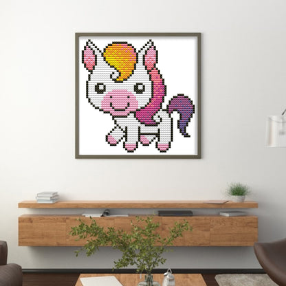 Foal - 11CT Stamped Cross Stitch 18*18CM(Joy Sunday)