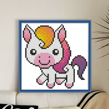 Foal - 11CT Stamped Cross Stitch 18*18CM(Joy Sunday)