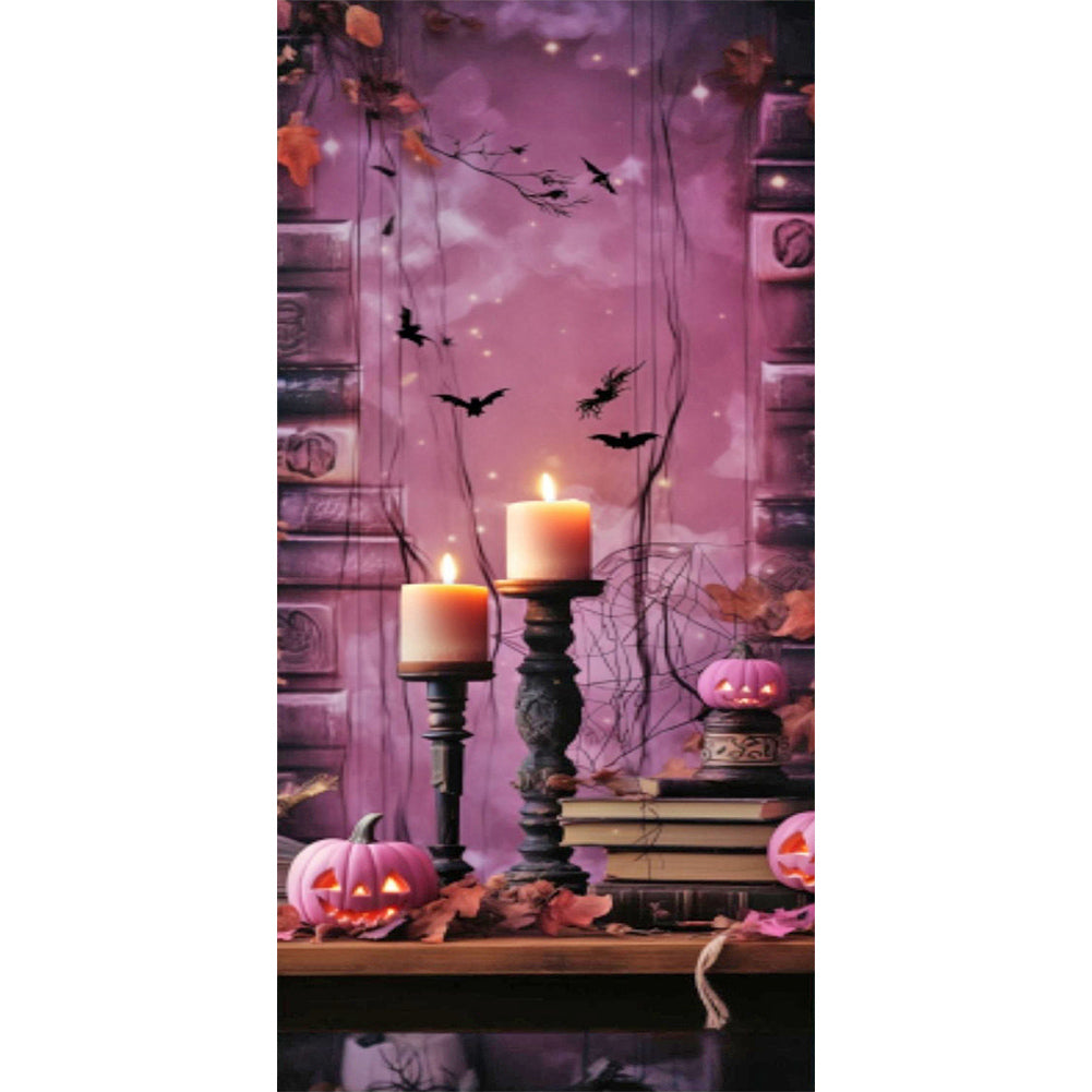 Halloween Desk - Full Round Drill Diamond Painting 30*70CM