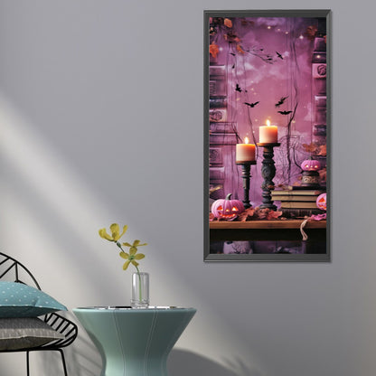 Halloween Desk - Full Round Drill Diamond Painting 30*70CM