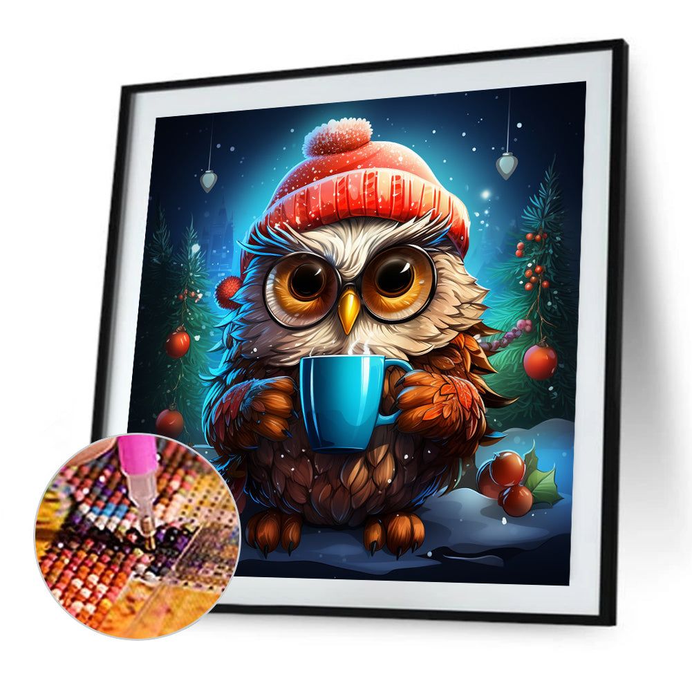Owl - Full AB Dril Round Diamond Painting 40*40CM