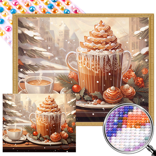 Snow Season Desserts - Full AB Dril Round Diamond Painting 50*40CM