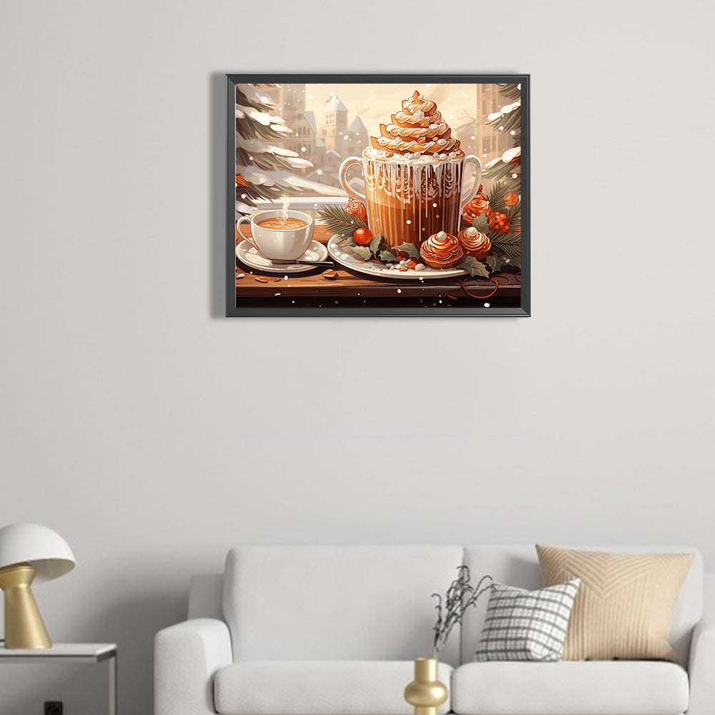 Snow Season Desserts - Full AB Dril Round Diamond Painting 50*40CM